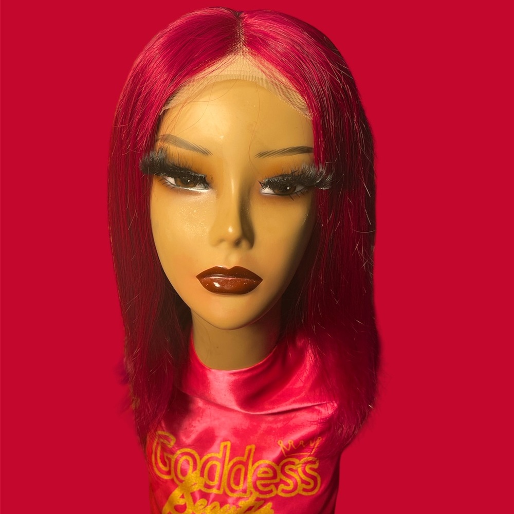 Fusion Red 12” Bob Wig